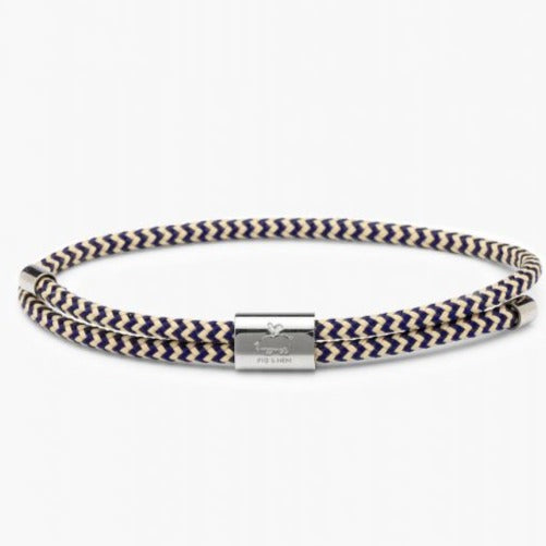 Little Lewis Bracelet M: Navy-Sand