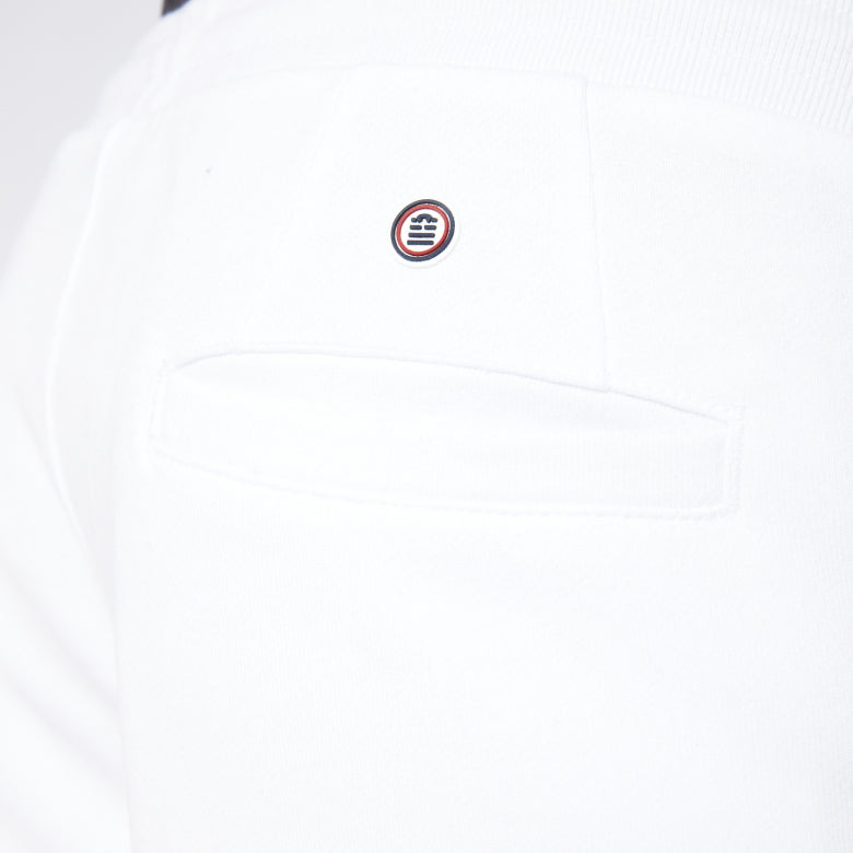 "PLAY" Jogger Short: White