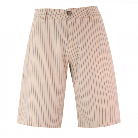 Striped Bermuda Short: Off White