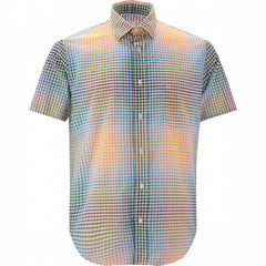 Gingham Check Shirt S/S: Multi-Color