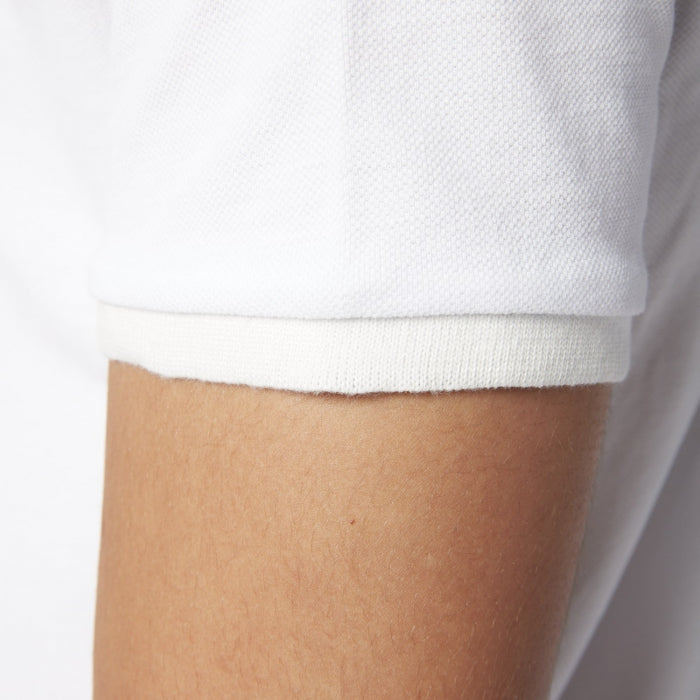 Floral Pocket Polo S/S: White