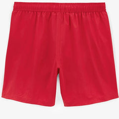 Solid Swim Trunk: Red
