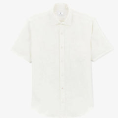 Solid Linen Shirt S/S: White