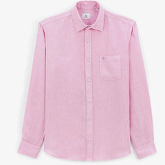 Solid Linen Shirt L/S: Lilac