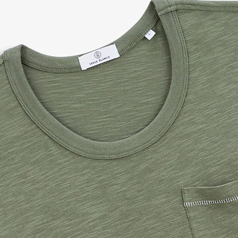 Pocket Slub T-Shirt S/S: Avocado