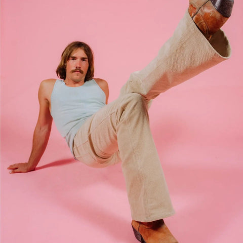 Corduroy Bell Bottom Pant: Sand