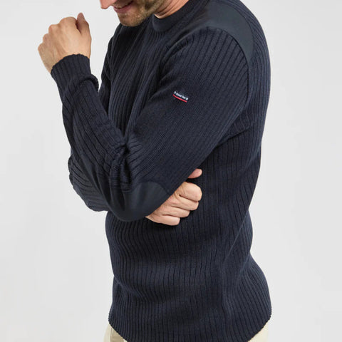 Binic Military Sweater L/S: Dark Navy