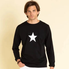 Coulos Star T-Shirt L/S: Black