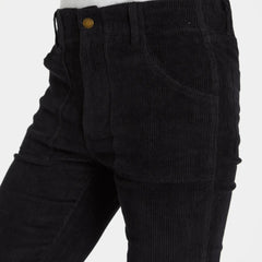 Corduroy Bell Bottom Pant: Black