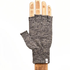 Wool Fingerless Glove: Charcoal