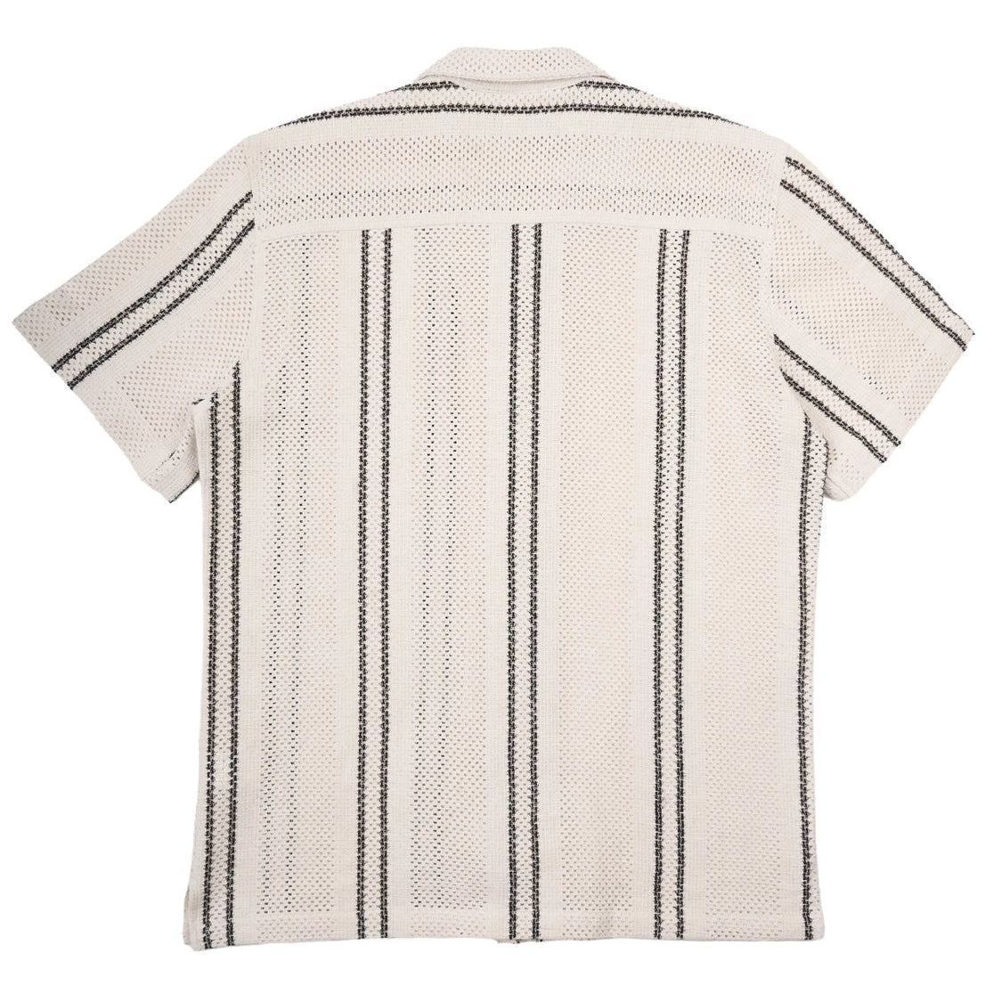 Open Guage Crochet Shirt S/S: Beige