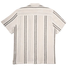 Open Guage Crochet Shirt S/S: Beige