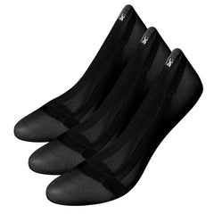 Non-Slip No Show Socks: Black