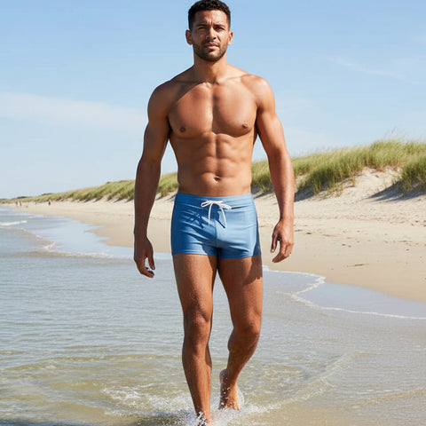 Cabo Swim Trunk: Lichen Blue