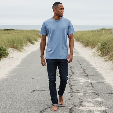 Lightweight Tee S/S: Haze Blue