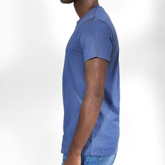 Crew Neck Tee S/S: Denim Blue