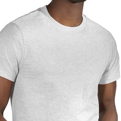 Crew Neck Tee S/S: Light Grey Melange