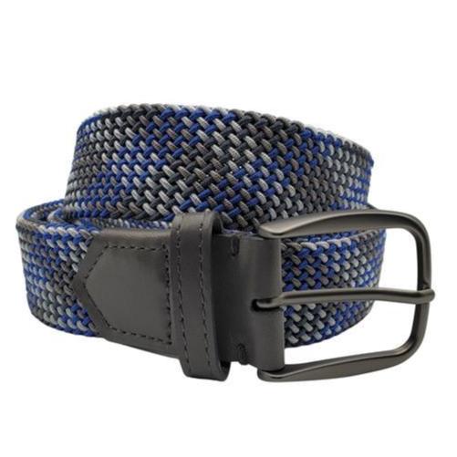 Elastic Stretch Belt: Grey & Blue