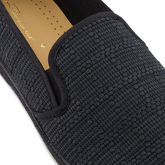 Raffia Slip On: Black