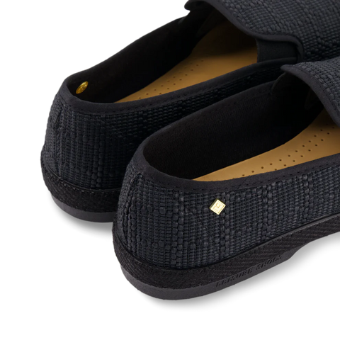 Raffia Slip On: Black