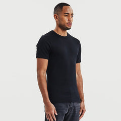 Ribbed Tee S/S: Black