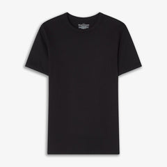 Ribbed Tee S/S: Black