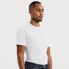 Ribbed Tee S/S: White
