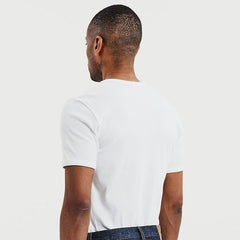 Ribbed Tee S/S: White