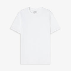 Ribbed Tee S/S: White
