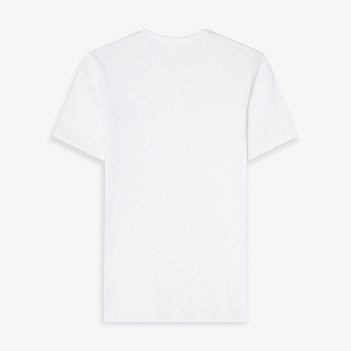 Ribbed Tee S/S: White