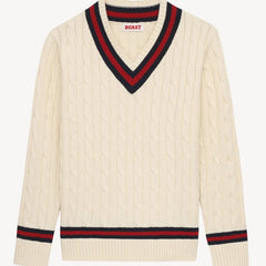 Cable-Knit Sweater L/S: Ivory
