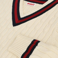 Cable-Knit Sweater L/S: Ivory