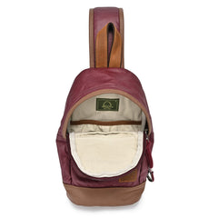 Urban Sling Bag: Burgundy