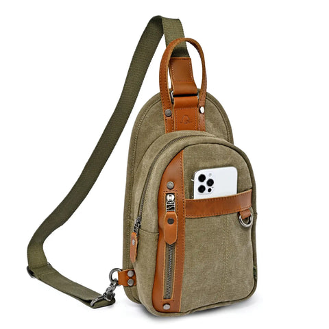 Agave Sling Bag: Olive