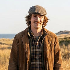 Flat Winter Cap: Green