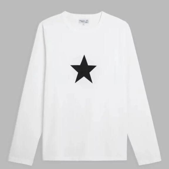 Coulos Star T-Shirt L/S: White