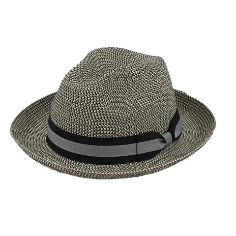 Braid Fedora Hat: Black