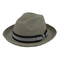 Braid Fedora Hat: Black