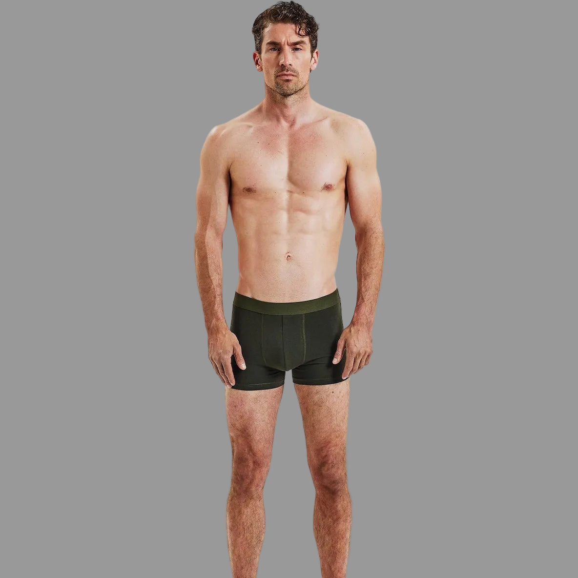 Boxer Brief 3 Pack: Army Green