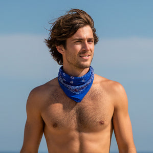Bandana 22": Red/White/Blue Paisley
