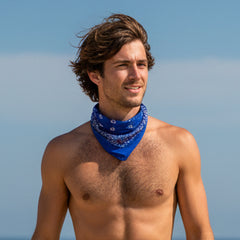 Bandana 22": Red/White/Blue Paisley