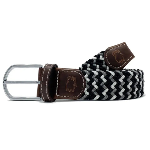 Baja Stretch Belt: Navy/Grey/White