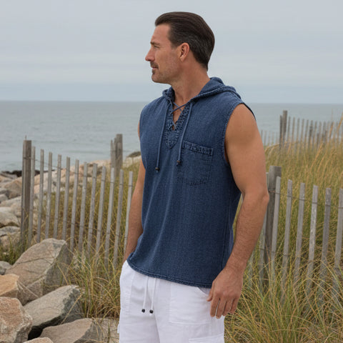 Mykonos Shirt: Midnight
