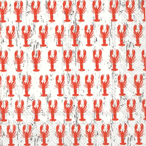 "Repeat Lobsters" Paper Cocktail Napkins: 20 count