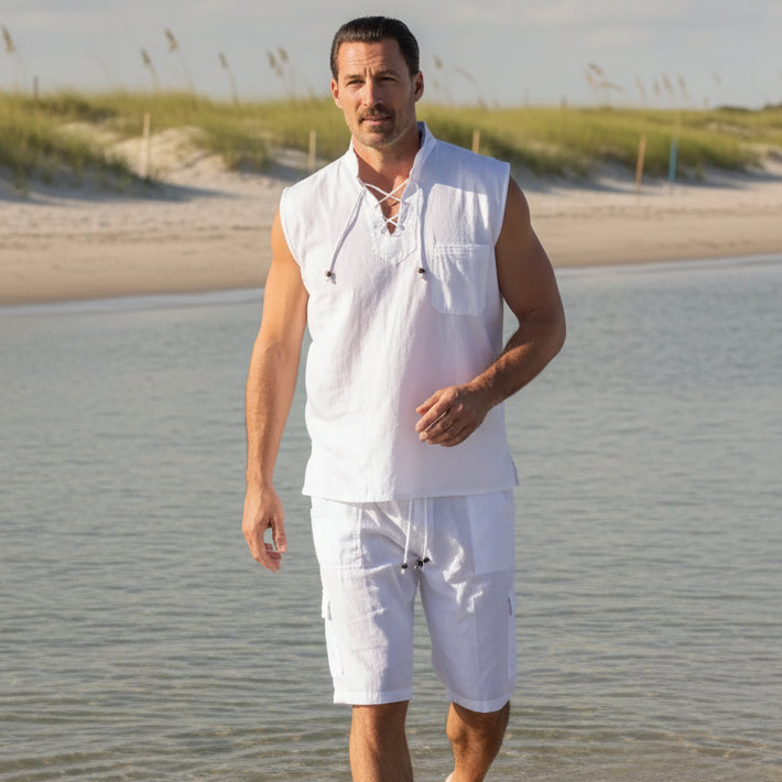 Mykonos Shirt: White