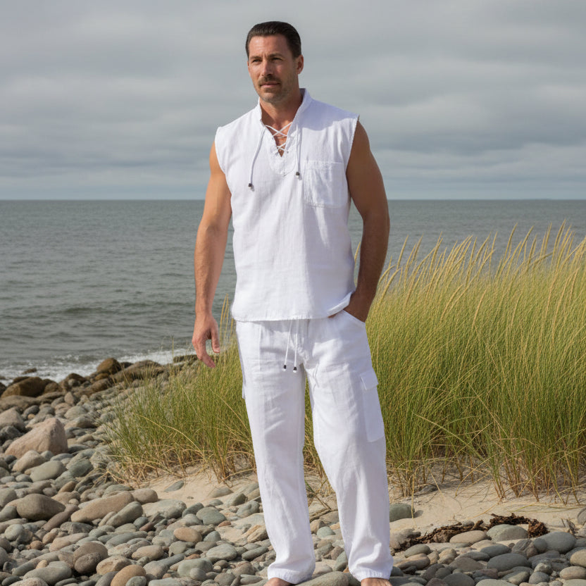 Mykonos Shirt: White