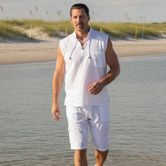 Mykonos Shirt: White
