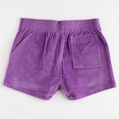 Stretch Corduroy Short: Purple