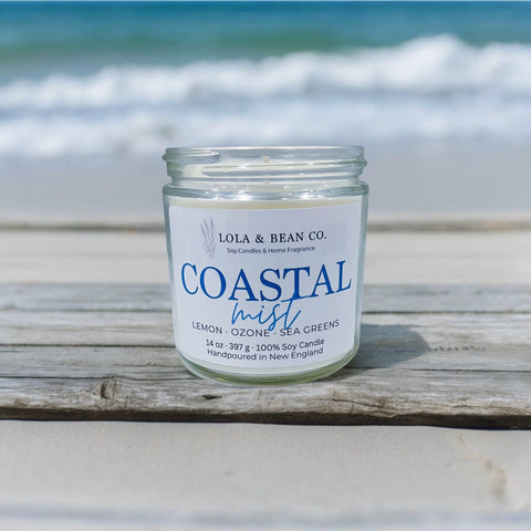 Costal Soy Candle: Coastal Mist 7.5 oz.