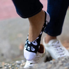 No Show Sock: Courage Skull